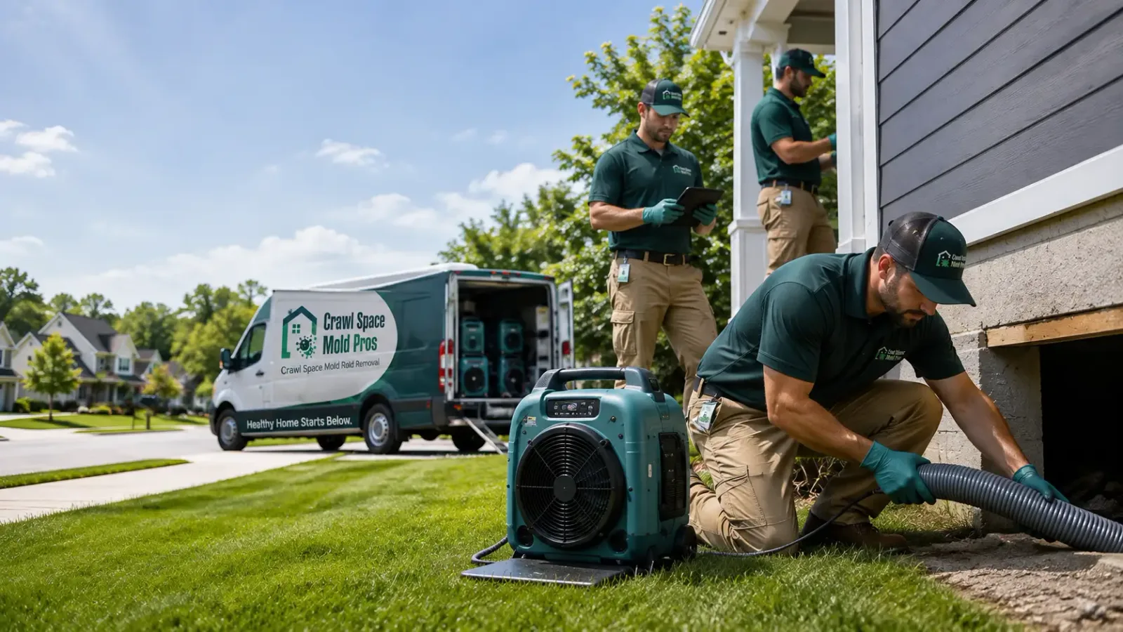 Crawl Space Mold Removal in Greenacres, WA
